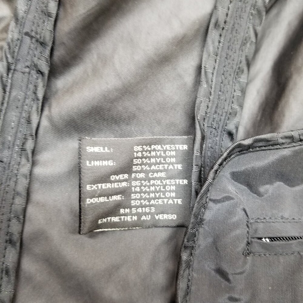 ✅Cole Haan Black Windbreaker Jacket Stowaway Hood Lightweight Women's M - Picture 5 of 13